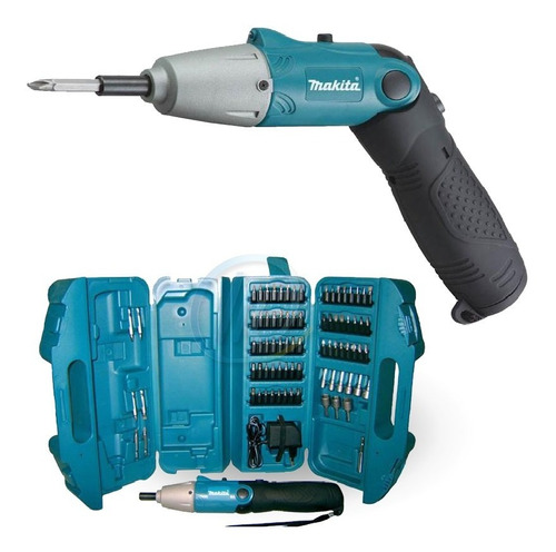 Atornillador Inalámbrico Makita 6723dw + Maletín + 80 Piezas