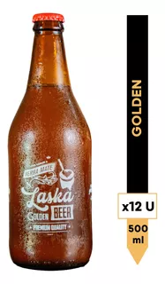 Cerveza Artesanal Golden Yerba Mate Laska Beer 500 Ml 12 U