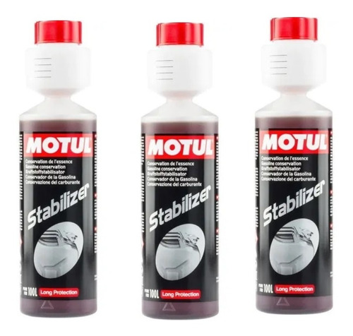 Aditivo Estabilizador Gasolina Motul Stabilizer 250ml 3 Und