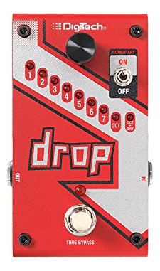 Pedal Digitech Drop Para Afinación Polifónica Con Cables Y