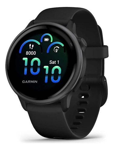 Smathwatch Garmin Vivoactive 6 Preto 010-02985-00 Preto Mesh Preto Preto