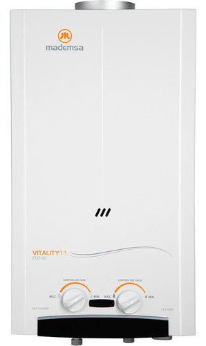 Calefont 11 Litros Ionizado Mademsa Vitality Eco Gl Nuevo