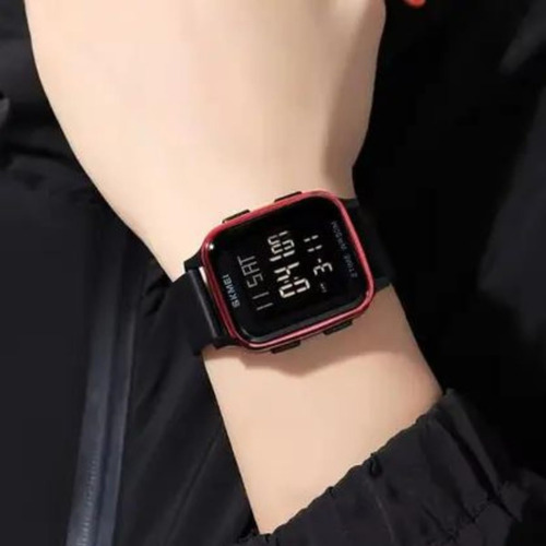 Reloj Deportivo Digital Cuadrado Unisex For Mujer