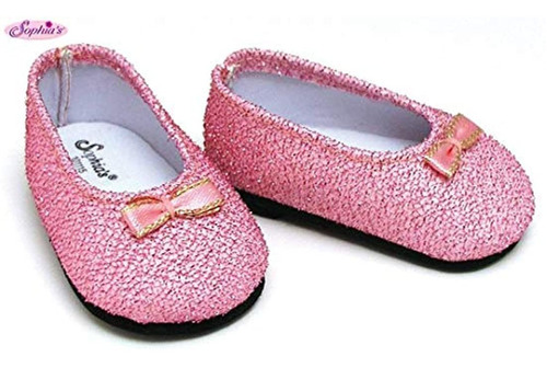 Zapatos De Purpurina, Fits 18 Inch American Girl Dolls