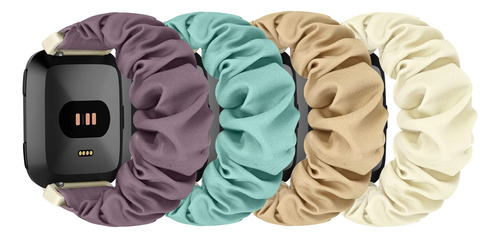 Shuyo Correas De Reloj Scrunchie Para Fitbit Versa/versa 2/.