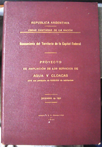 Buenos Aires Viejo Cloacas Cañerias Aguas Negras Mapas 1924 