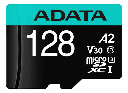 Micro Sd Adata Ausdx128gui3v30sa2-r 128gb Sdhc Uhs-i U3 Aqua