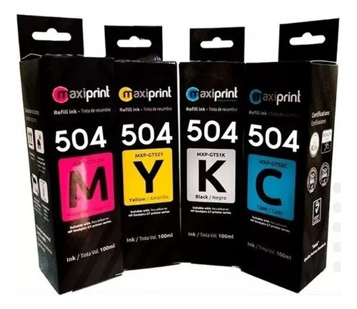 Tinta Epson 504 Ecotank L4150 4160 L6161 6171 6191 Maxiprint