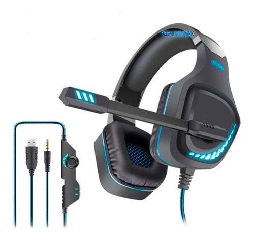 Auriculares Diadema Gamer Led Micrófono Pc Jack 3.5 M Celula