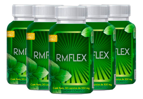 Rmflex 100% Original. 5 Frascos 30 Capletas. Lemon Cochella