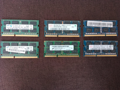 4 Memorias Ram 2gb Ddr3 Pc Varias Marcas Usado 1333mhz