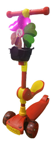 Scooter Musical Con Luces Y Silla Plegable