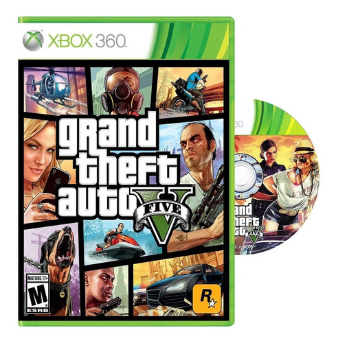 Grand Theft Auto 5 V Gta 5 Xbox 360 Fisico Dvd Original