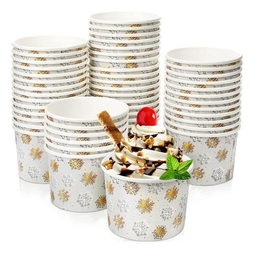Potchen Vasos De Papel Para Helado Con Temática De Copo De N