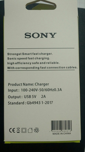 Cargador Celular Sony Nuevos