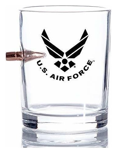 Usaf   Old   Us Air Force Whisky Ks Vidrio Gafas Soplad...