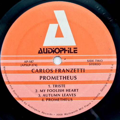 Carlos Franzetti - Prometheus (1984) Usa - Vinilo / Lp (Usado)