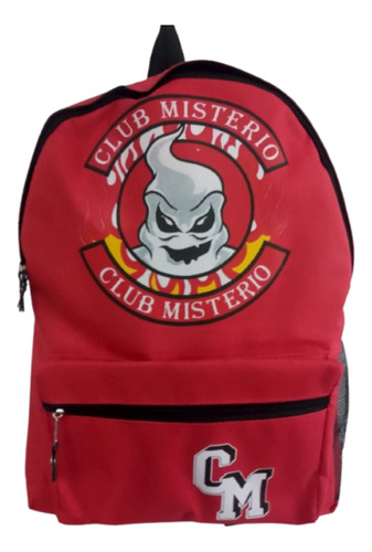 Mochila Club Misterio Fede Vigevani Payasos Deep Web Rojo Fantasma