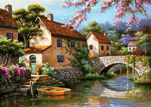 Sung Kim Art - Rompecabezas De Arte De Paisaje De 1000 Pieza