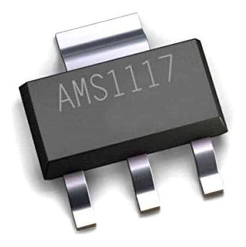Regulador De Tensión Ams1117 Sot-223 1.2v, 1.8 Y 3.3 Pack X5
