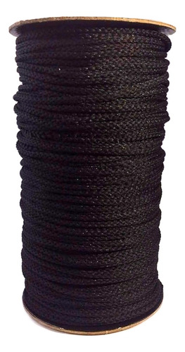 Cordón Poliéster De 6mm Negro X 450mts. Negro