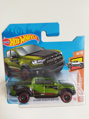 Hot Wheels 19 Ford Ranger Raptor Tc Trucks 8/10 Verde Ca6