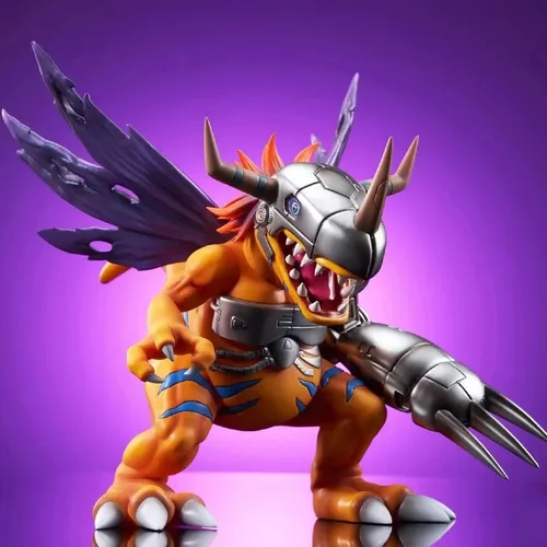 Figura De Acción Digimon Adventure Metal Greymon Anime De 18