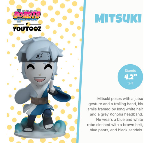 Figura De Vinilo Youtooz Boruto Mitsuki 10.9 Cm Coleccionabl
