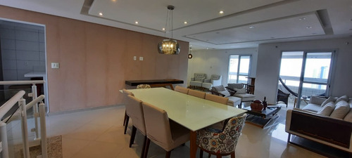 Imagem 10 de 30 de Cobertura Duplex 3 Dormitórios - Entrada R$ 550 Mil - 150 Metros Praia - Piscina Privativa- Amj510