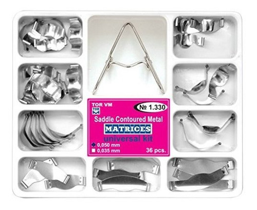 Dental Silla Contorneada Metal Kit Universal Matrices Matriz