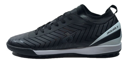 Imagen 2 de 5 de Botin Jaguar Futbol Hombre 5005 Tf Negro-blanco Cli