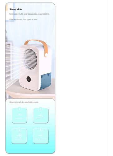 Ventilador Enfriador De Aire Portátil, Humidificador De Aire