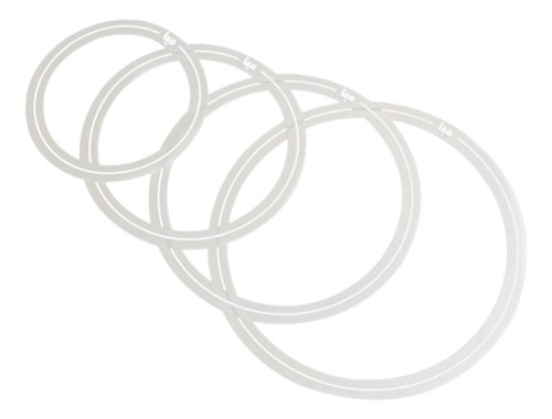 Paquete De 4 Anillos De Silenciamiento De Batería, Estilo A