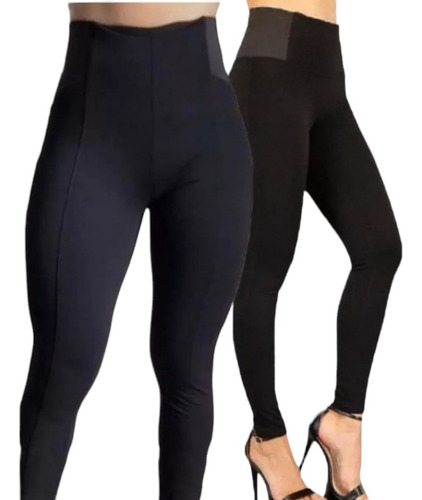 Pantalón Leggins Mujer Tiro Alto Control Abdomen Resorte