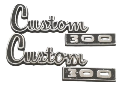 Emblemas Dodge Custom 300 Metalicos