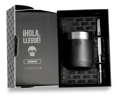 Imagen 3 de 8 de Mate Acero Inoxidable Térmico + Bombilla - Matte Ds Line-