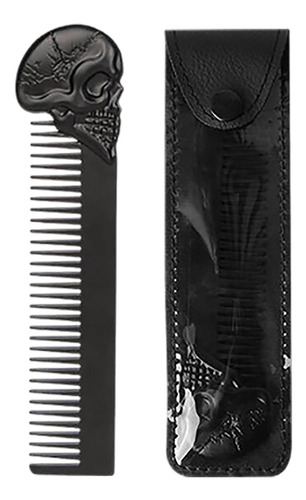 4 Cool Beard Comb Para Hombres Dientes Finos Head Negro