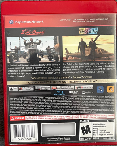 Gta Grand Theft Auto Episodes From Libertad City Ps3 Físico