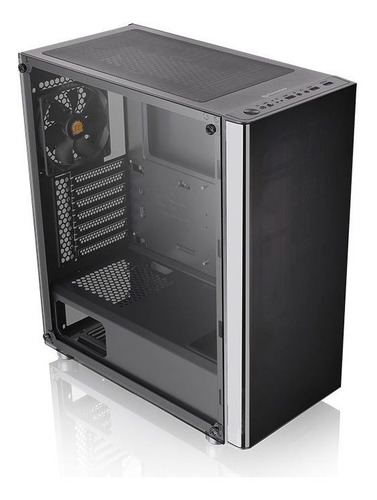 Imagem 5 de 5 de Gabinete Gamer Tt V200 Tg/ 3 Coolers Rgb/ Fonte 600w /vidro