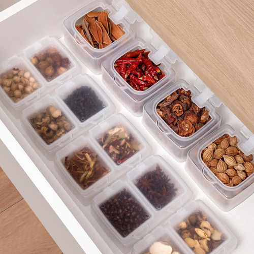 Caja De Almacenamiento De Especias Portátil, Contenedor De