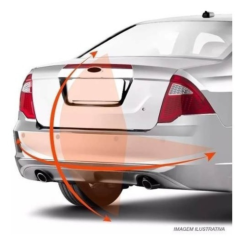 Sensor Estacionamento Branco Ré 4 Sensores Display Vivace