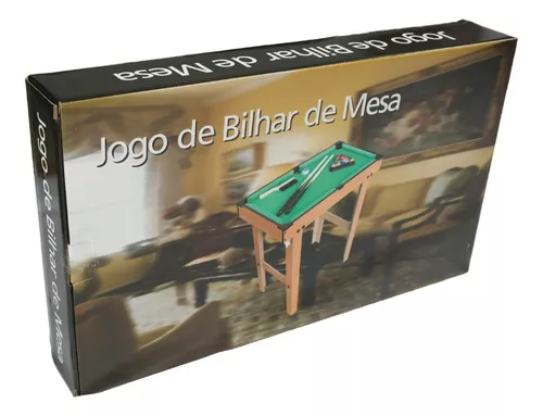 Mini Mesa Sinuca Pé Alto Snooker Bilhar Infantil 2 Tacos