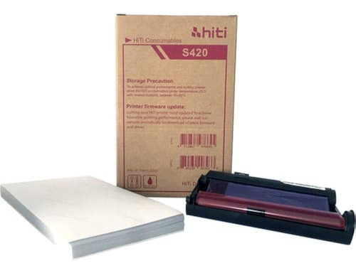 Kit De Impresión Hiti 4x6'' P-100 Para Impresora De Fotos