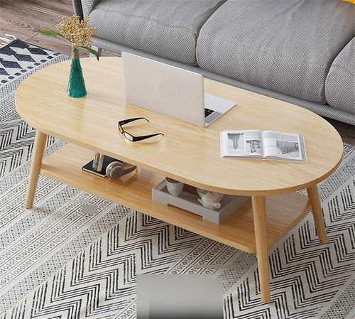 Moderna Mesa Auxiliar De Madera De 2 Niveles Elegante Mesa