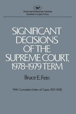 Libro Significant Decisions Of The Supreme Court, 1978-19...