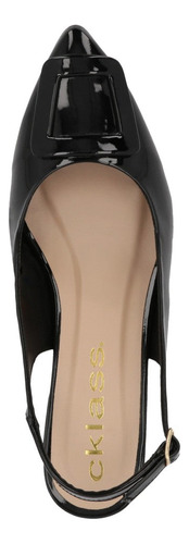 Zapatos Mules Formal Pv36081 Piel Sintetico Correa