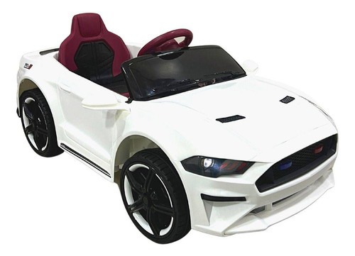 Mini Carro Elétrico Infantil Ford Mustang Bateria 6v Branco