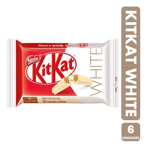 Kit Kat Chocolate Blanco De Nestlé (pack Con 6 Unidades)