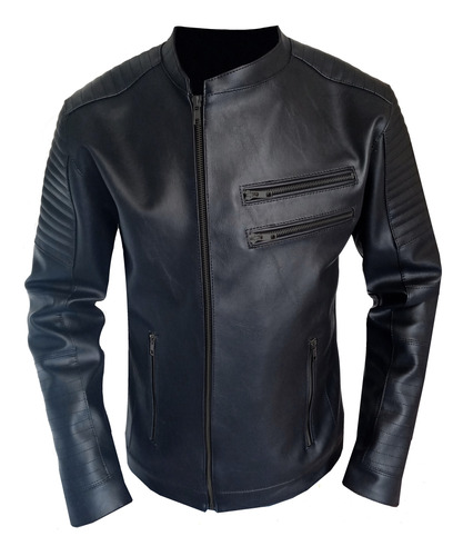 Campera Edge Dark Cuero Eco / Ahle