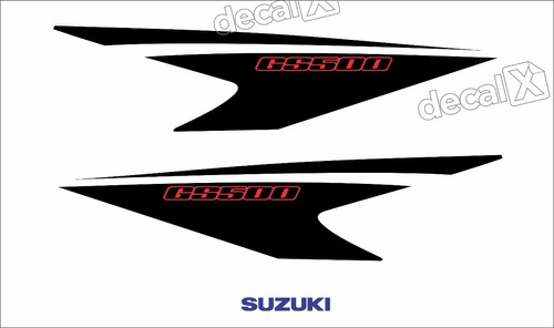 Kit Jogo Faixa Emblema Adesivo Rabeta Suzuki Gs500 Gs515